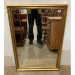 A wooden gilt framed mirror,