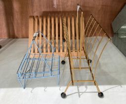 Two retro magazine racks,