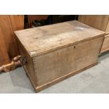 A pine blanket box,