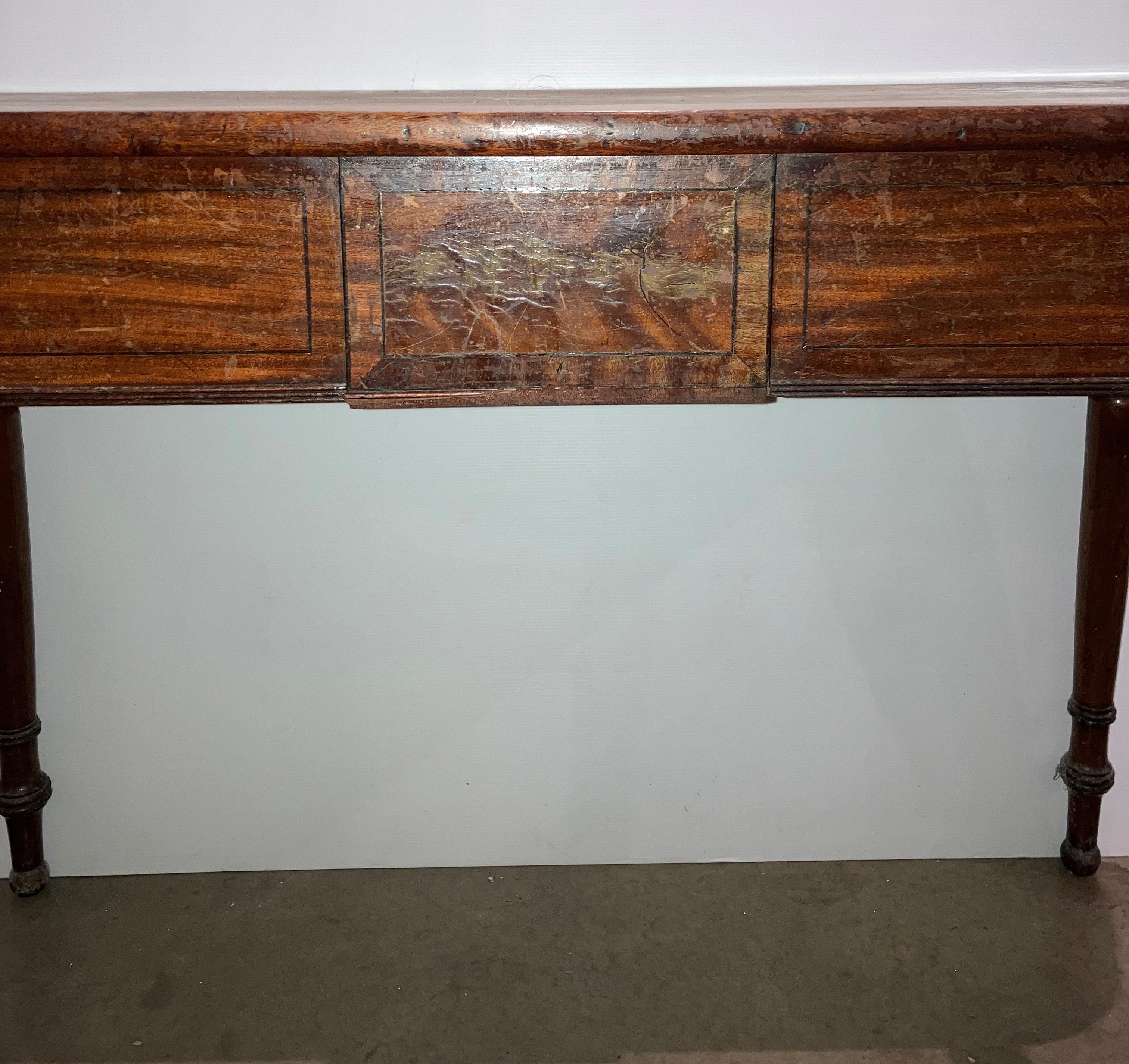 A mahogany hall table, - Image 4 of 4