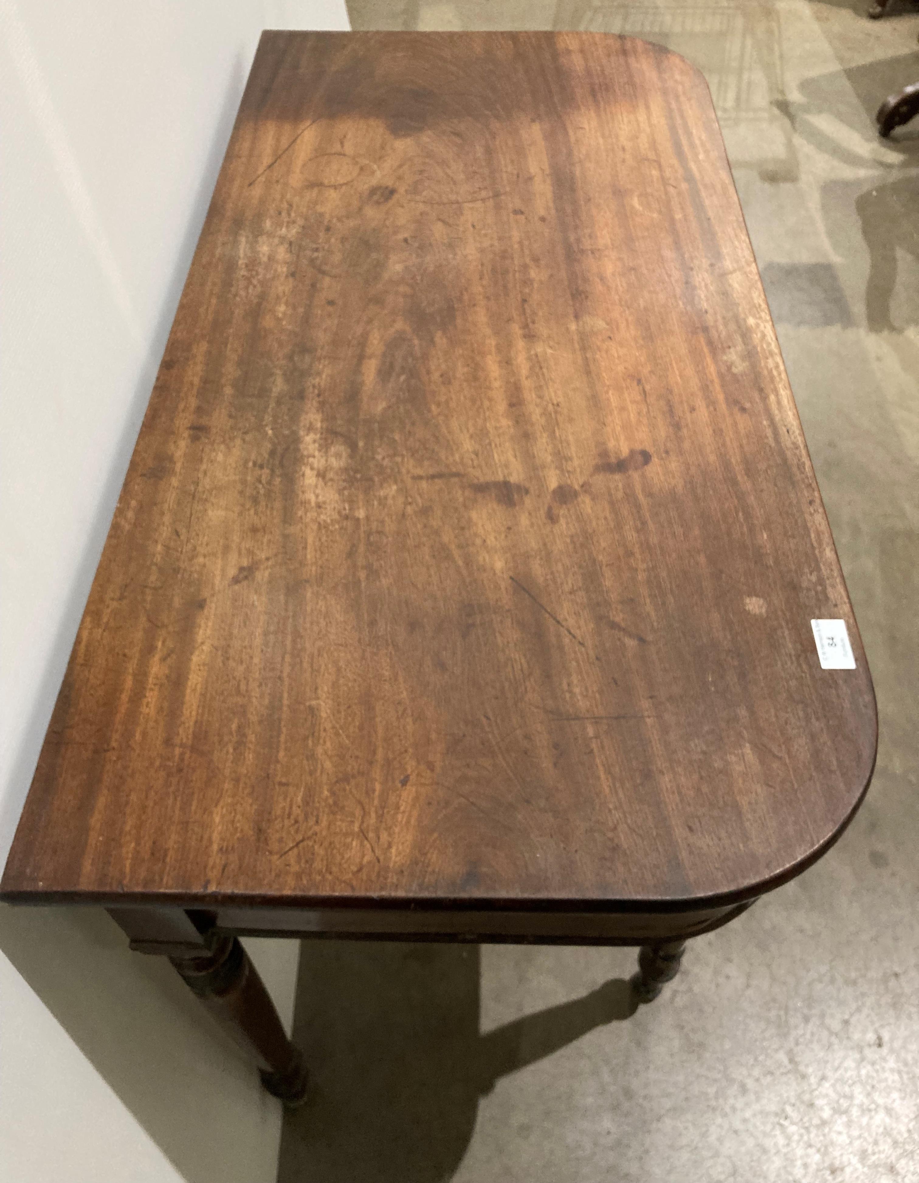 A mahogany hall table, - Image 2 of 4