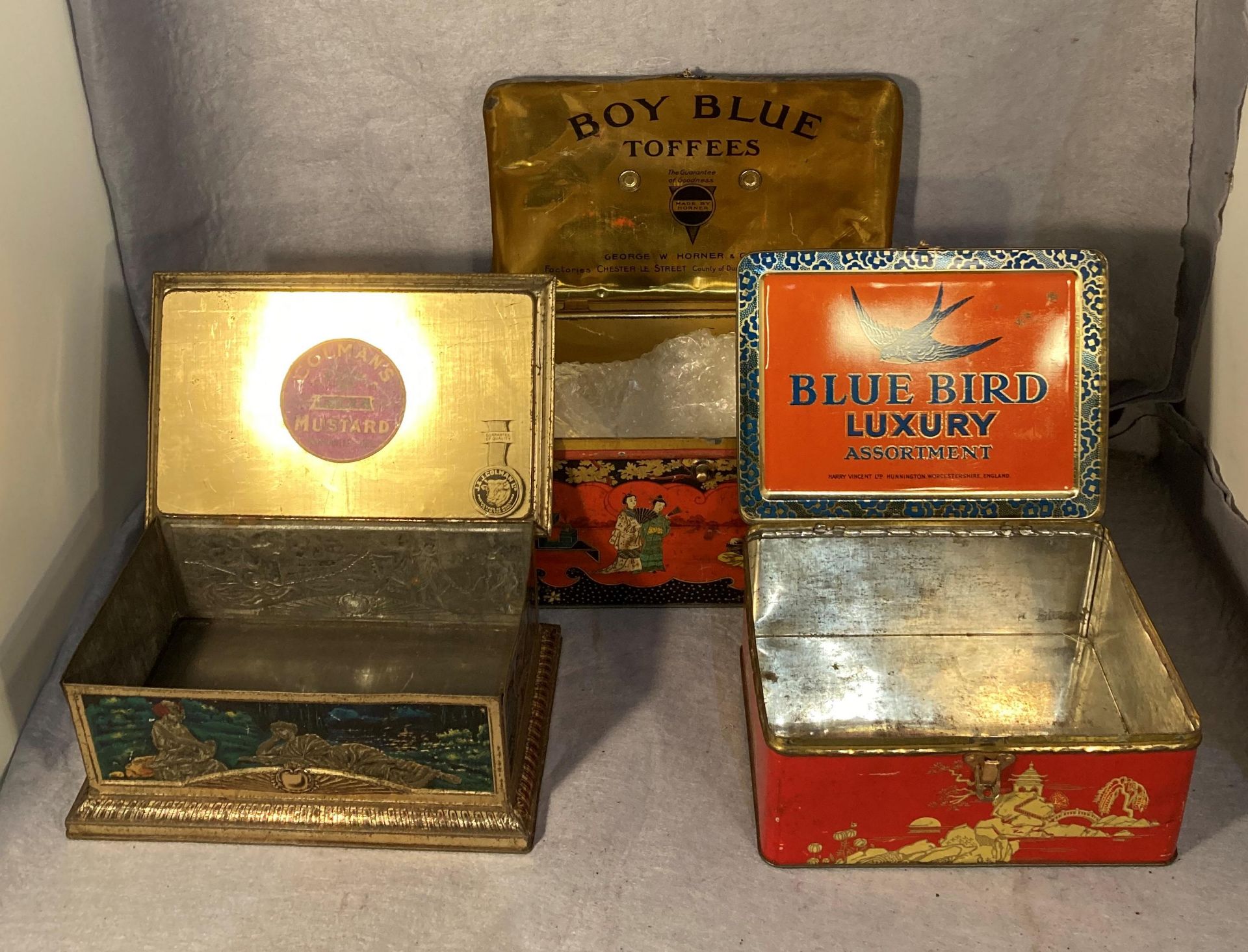 Six assorted metal advertising tins in an Oriental style (saleroom location: S2 QB16) - Image 2 of 3