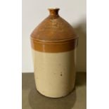 A large stoneware glazed Doulton & Lambeth Brewery Flagon with JR Wright & Co Distillers Aldersgate