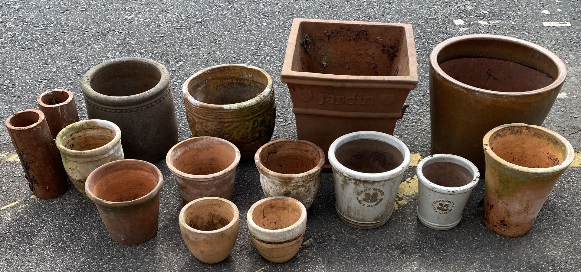 13 x assorted plant pots, - Image 2 of 9