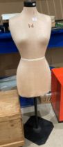 A mannequin on metal adjustable stand (saleroom location: S3 QC03)