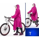 4 x bike ponchos - two purple,