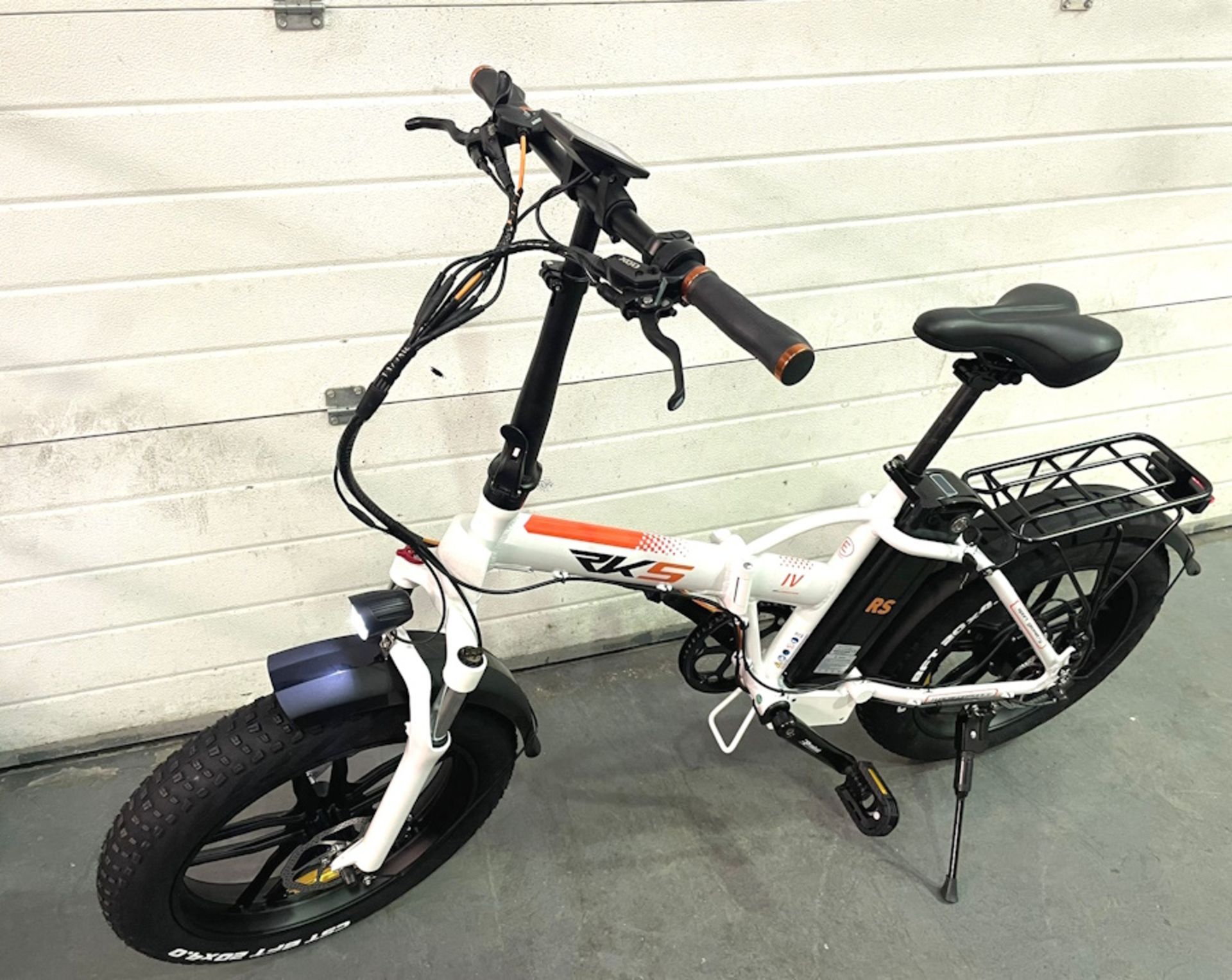 RKS RS IV folding e-bike, gloss white, - Image 3 of 6