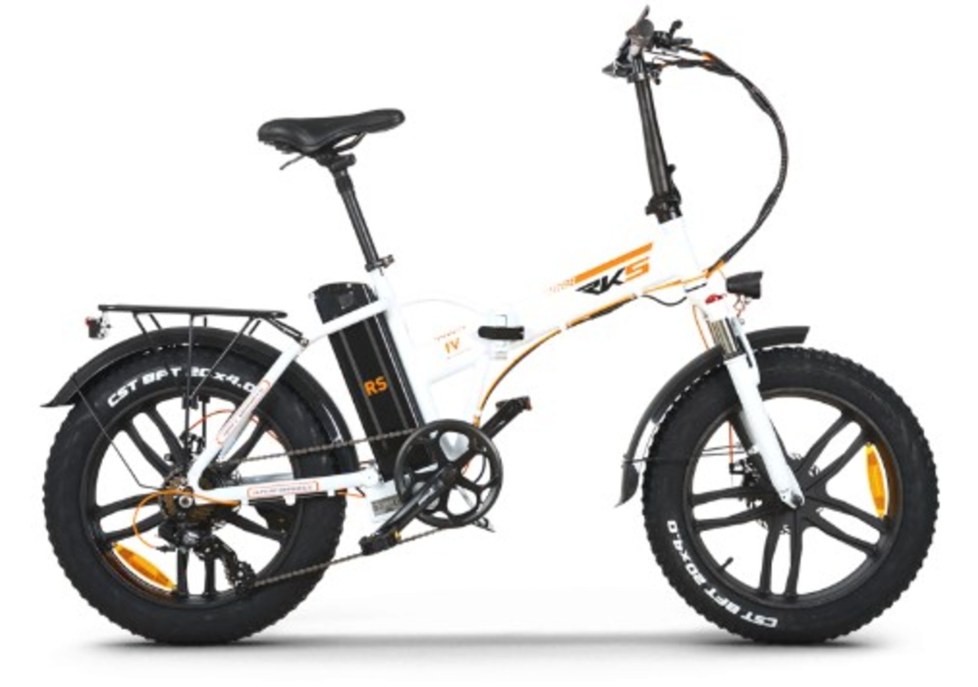 RKS RS IV folding e-bike, gloss white,