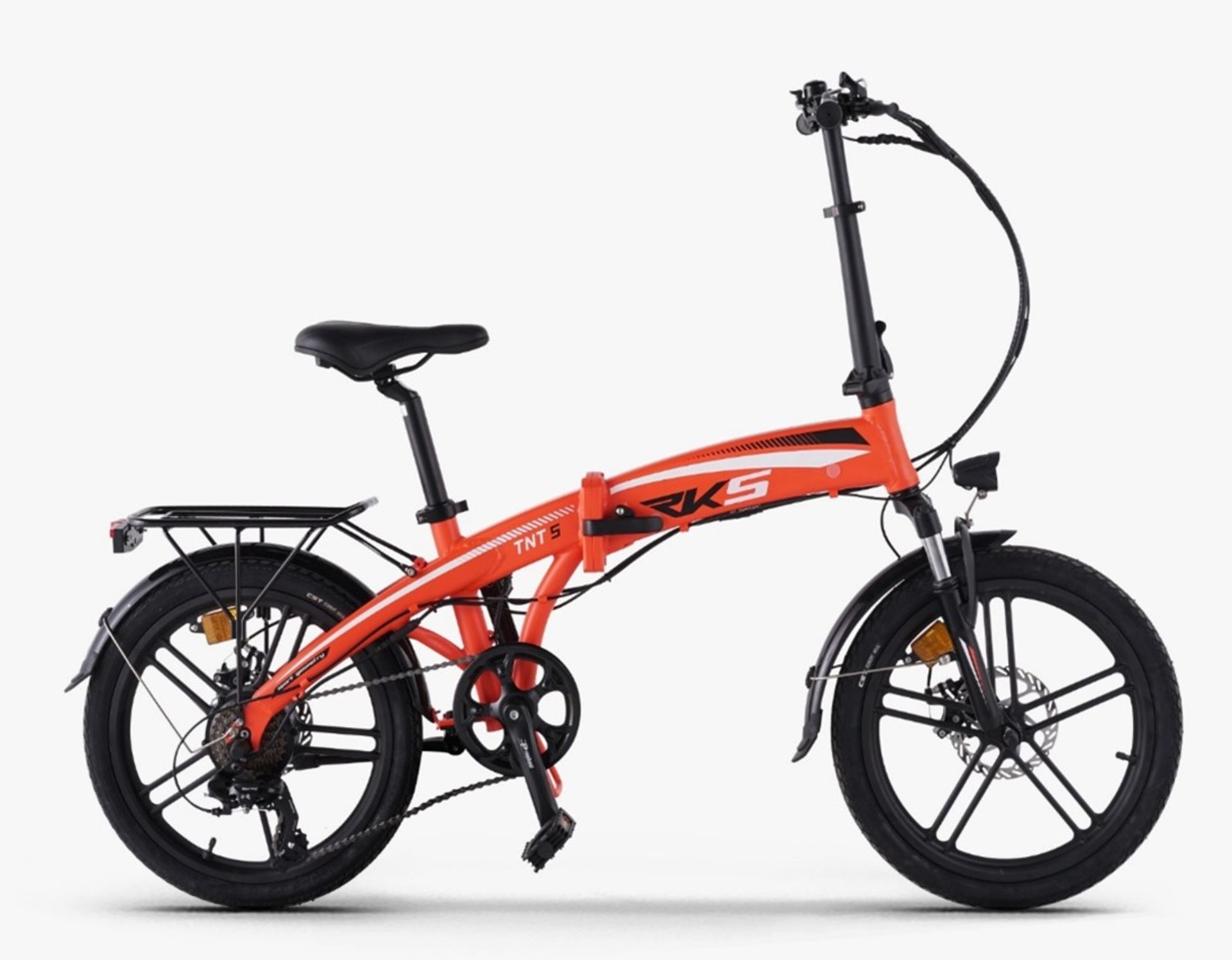 RKS TNT 5 Pro folding e-bike, orange,