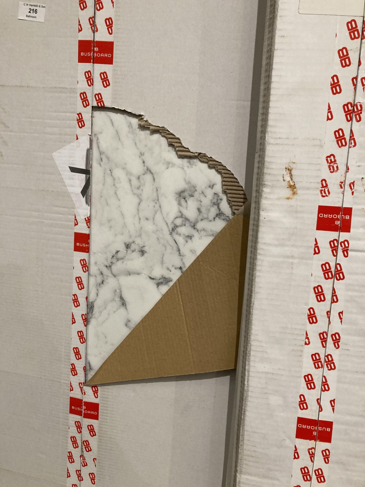 3 x Nuance Turin marble ultramatt preformed panel 2420mmx 160mm x 11mm and 1 2420mm x 580mm x11mm - Image 3 of 3