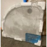 Double skinned stone resin shower tray 900 x 800mm (saleroom location: RB)