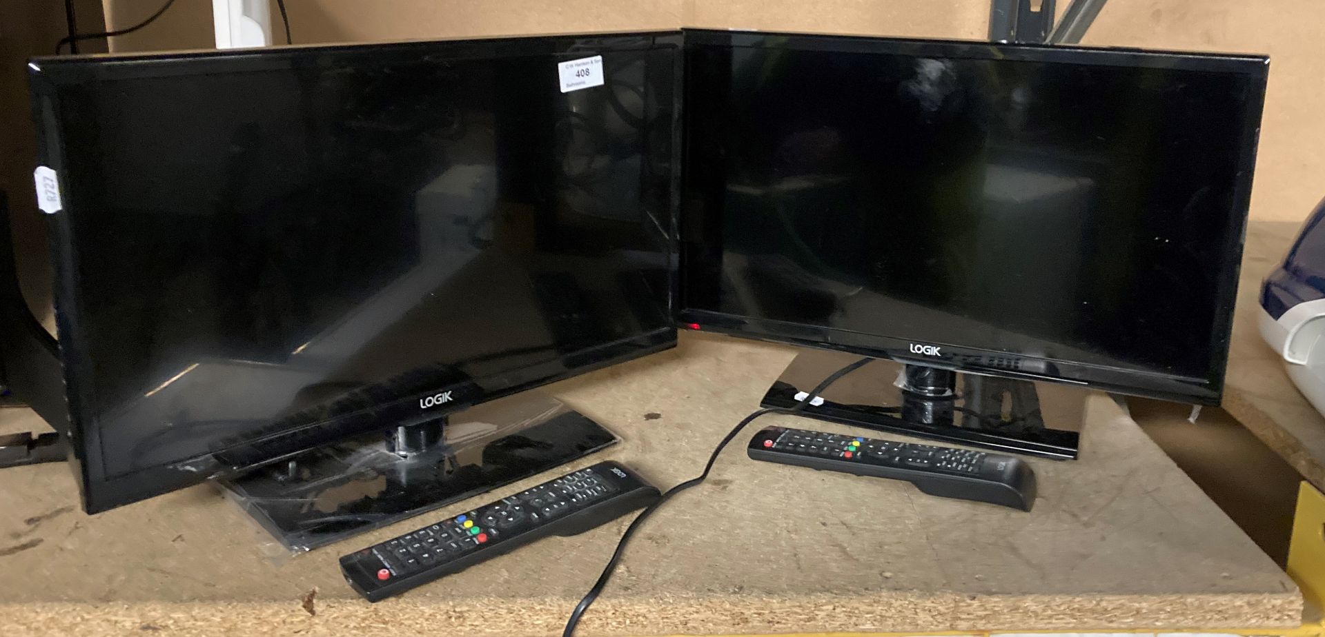 2 x Logik 20" LED HD TVs both with remotes (saleroom location: PO) - Image 2 of 2