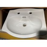 Heritage ceramic wash basin 470mm x 370mm boxed (saleroom location: QL05)