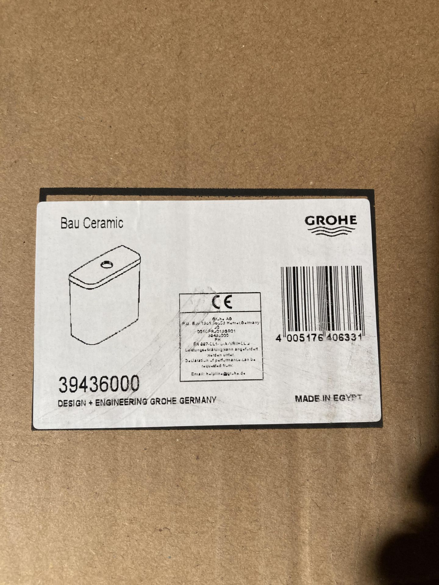 Grohe Bau ceramic toilet cistern boxed (saleroom location: QL07) - Bild 2 aus 2