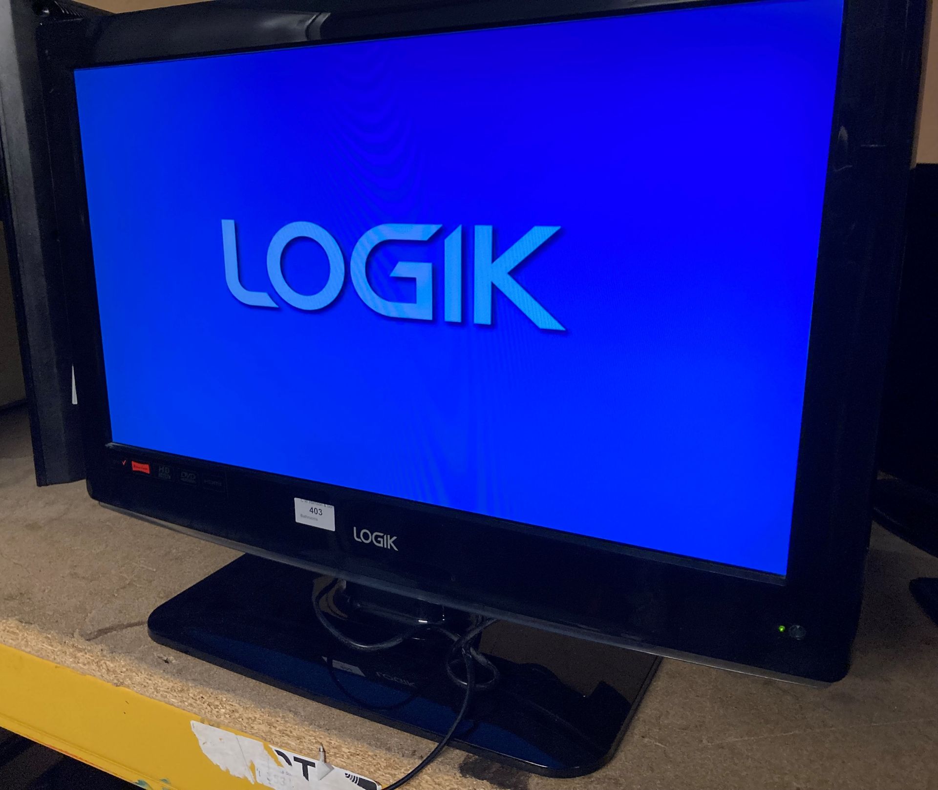 Logik model L26DVDB10 26" LCD DVD/TV combi complete with remote (saleroom location: PO)