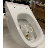 Axa 45L wall hung w/c pan with fittings new in box (saleroom location: N10)