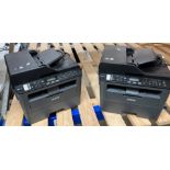 2 x Brother MFC-L2710DL all-in-one printer scanner copier fax machines (saleroom location: J12)