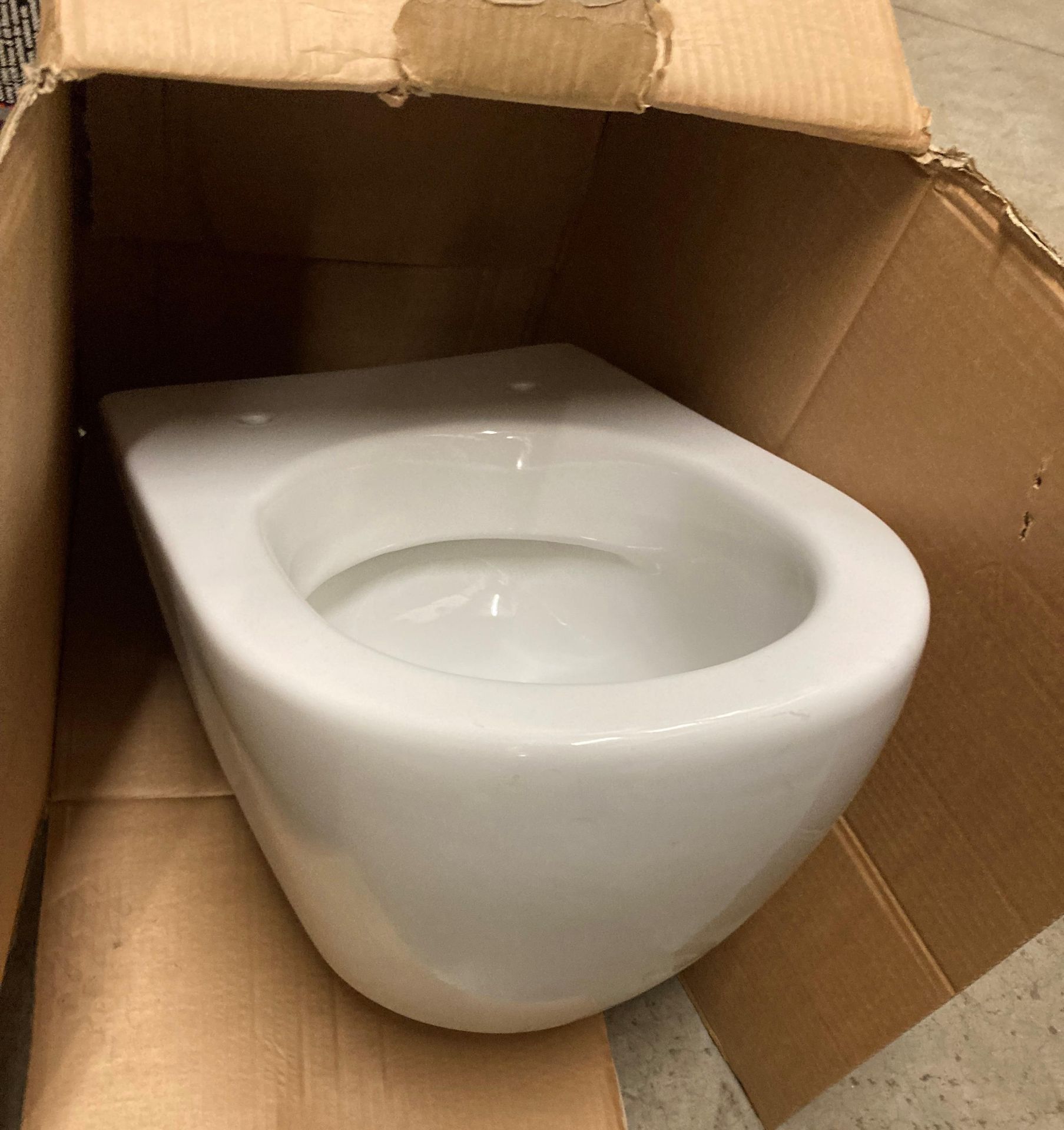 Crosswater svelte white porcelain wall mounted WC (saleroom location: AA08 FLOOR)