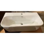 Roper Rhodes Version wall hung single tap hole ceramic basin 75cm x 40 cm (saleroom location: MA1)