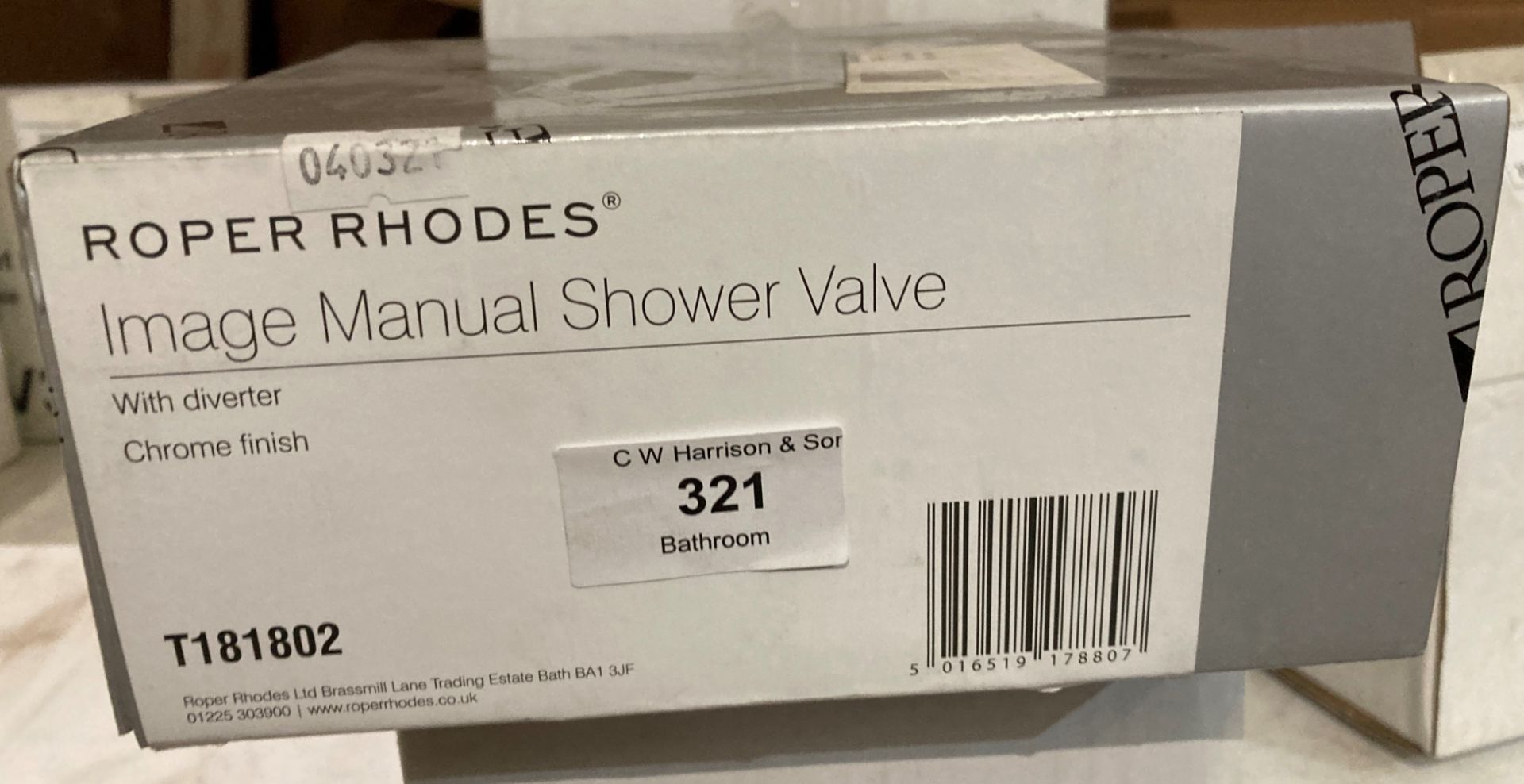 Roper Rhodes Image manual shower valve (MA1 RACK)