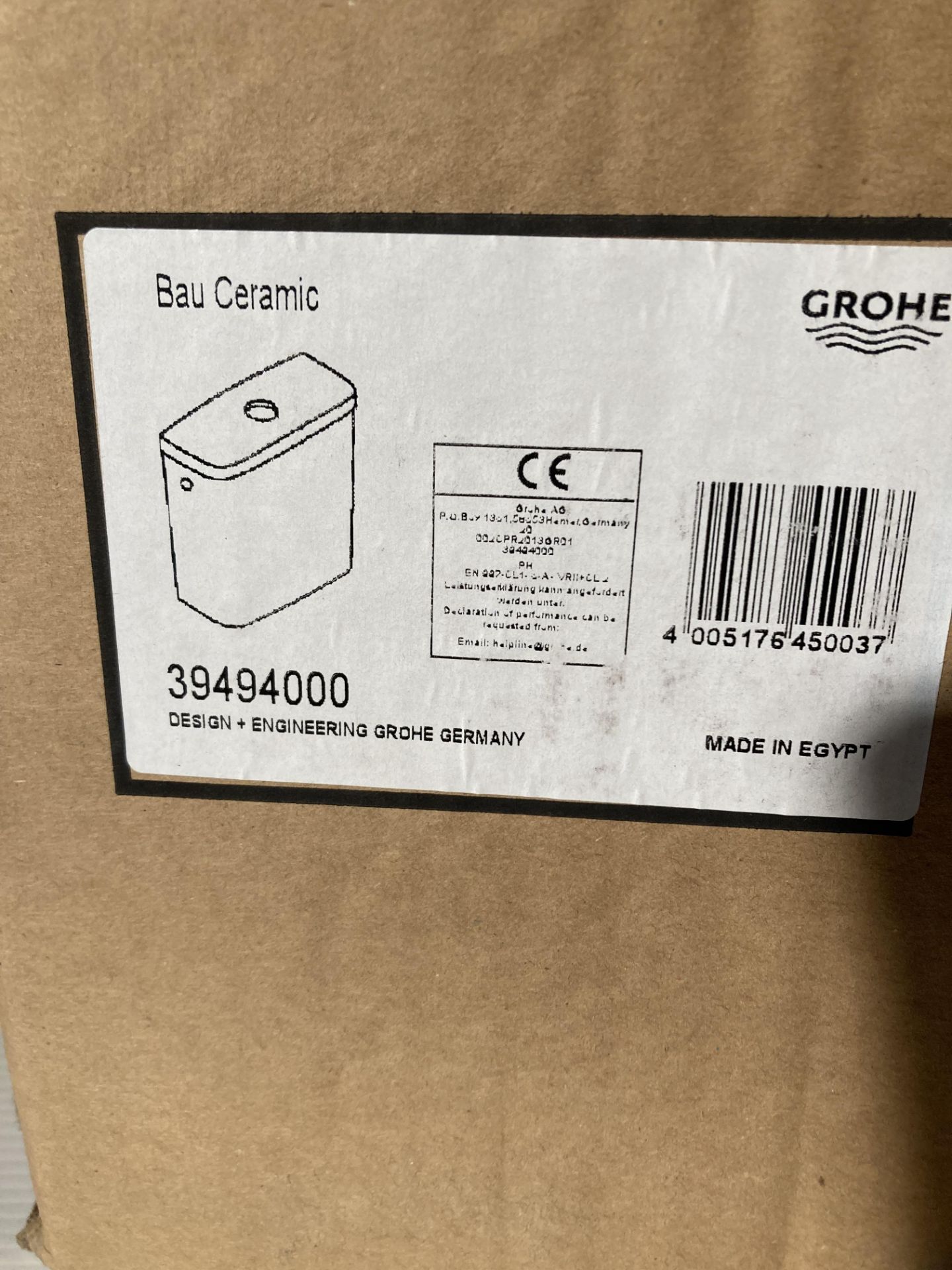 Grohe Bau ceramic toilet cistern boxed (saleroom location: QL07) - Bild 2 aus 2