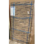 Aquaglass + 10mm shower screen panel walking black profile 1000mm x 1950mm (saleroom location: MA1)