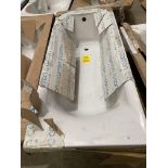 Carron fibreglass bath 1700mm x 700mm in white (saleroom location: RB