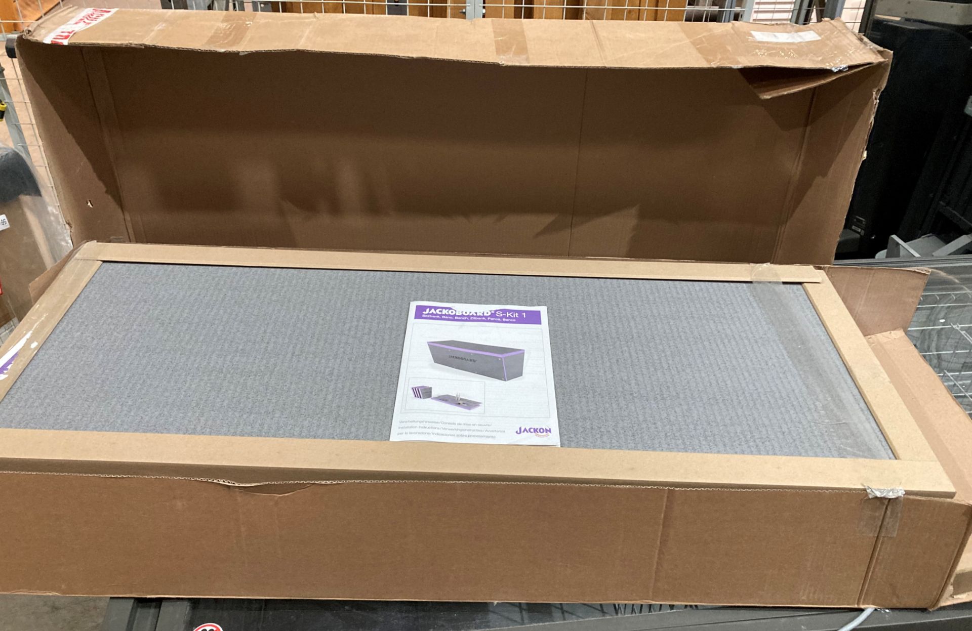 Jackboard steam and wet room bench (boxed) (saleroom location: RB)