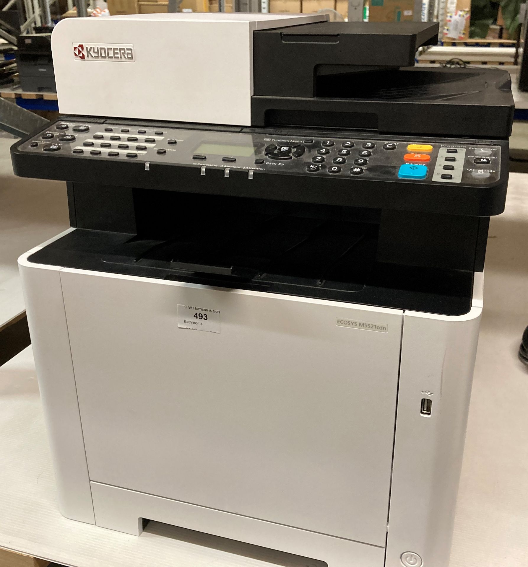 Kyocera Ecosys M5521CDN all-in-one printer scanner copier (saleroom location: L13)