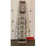 8 tread aluminium stepladder (saleroom location: RD2)