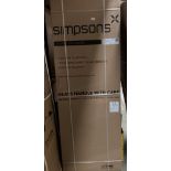 Simpsons Edge 900 Quadrant single door with easy close in silver with clear glass (new boxed) (
