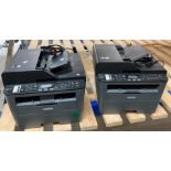 2 x Brother MFC-L2710DL all-in-one printer scanner copier fax machines (saleroom location: J12)