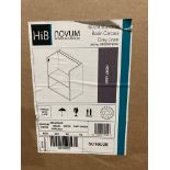 Hib Novum 60cm standard basin carcass in grey linen (new boxed) (saleroom location: RB)