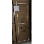 Sheldon & Clayton 700 side panel reversible in chrome with clear glass 199mm x 670-690mm (new
