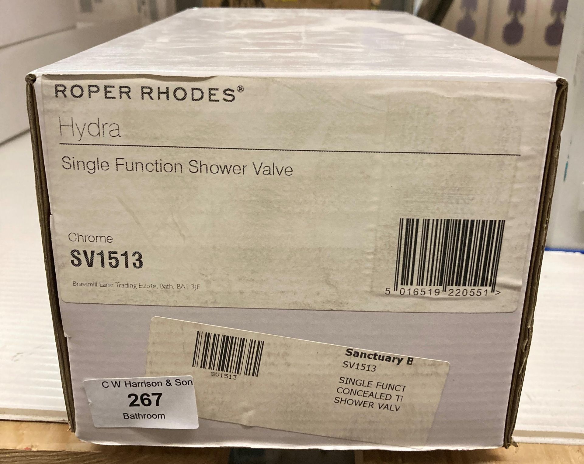 Roper Rhodes hydra single function concealed shower valve (boxed) (saleroom location: R12)