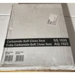 Carbamide cubed soft close toilet seat (saleroom location: QL06)