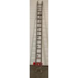30 rung aluminium double extension ladder (saleroom location: RD2)