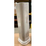 White ceramic sink pedestal 75cm (saleroom location: RB)