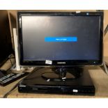 2 x items - a Samsung HDD & DVD recorder and a Samsung Syncmaster P2270HD 22" TV both with remotes
