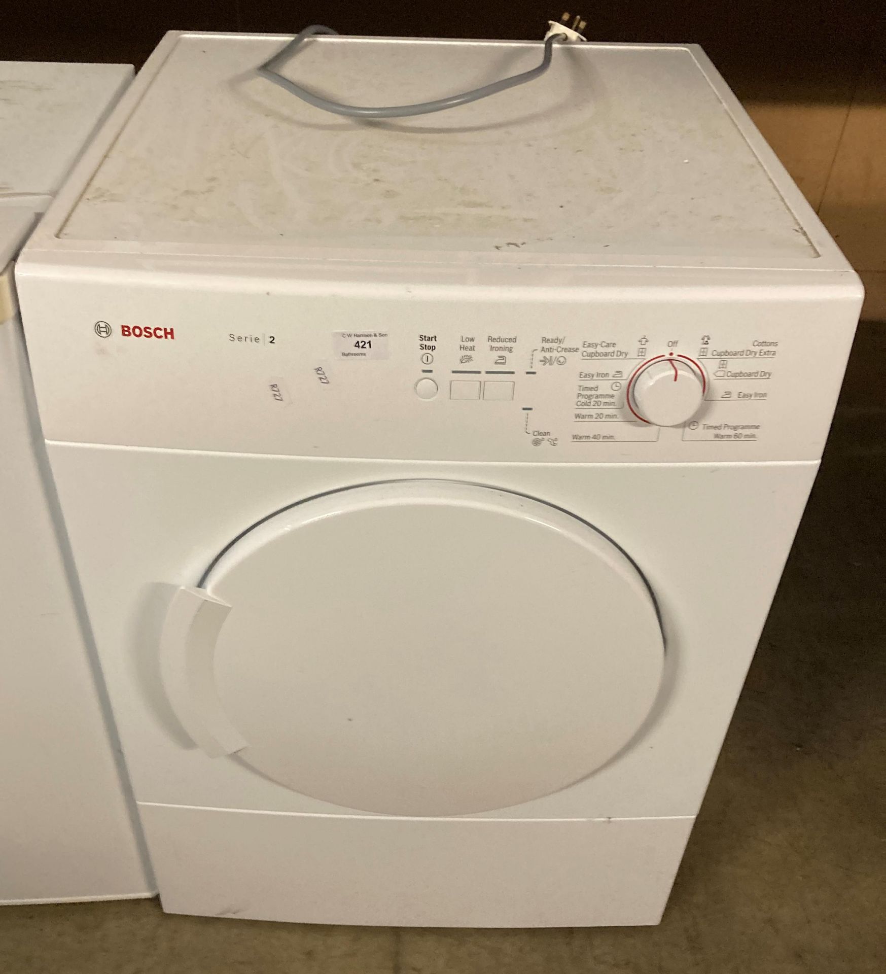Bosch Series 2 tumble dryer (saleroom location: PO)