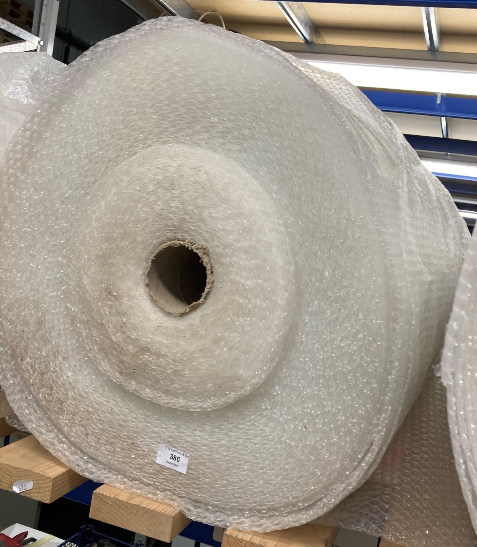 Large roll of bubble wrap (saleroom location: TOP T01)