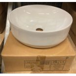 White ceramic surface mountable wash bowl 35cm (saleroom location: AA07)