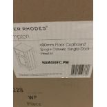 Roper Rhodes Hampton 400mm floor cupboard single drawer single door in Pewter (new boxed) (saleroom