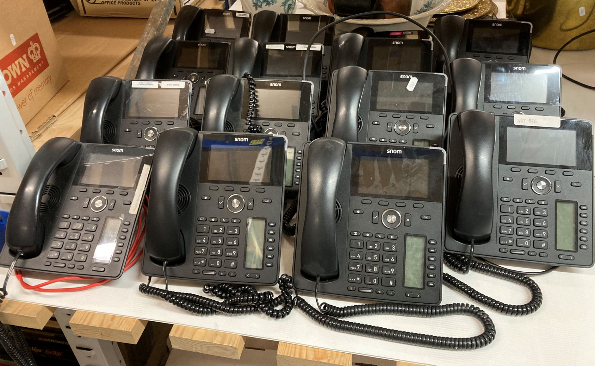 15 x Snom D785 telephone handsets (saleroom location: M12)