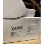 Pura bidet tap and clicker waste in polished silver (saleroom location: AA06)