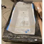 White fibreglass bath 1700mm x 750mm (saleroom location: RB)