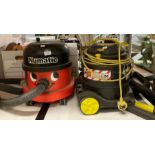 2 x items - Numatic cylinder vacuum (110v) and a V-Tuff M-Class mini industrial vacuum (both 240v)