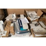A mixed lot of 13 items to include low level flush pipe pack, towel rails, soap dish, shower arms,