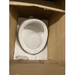 2 x white porcelain wall mounted urinals (saleroom location: AA07 FLOOR)