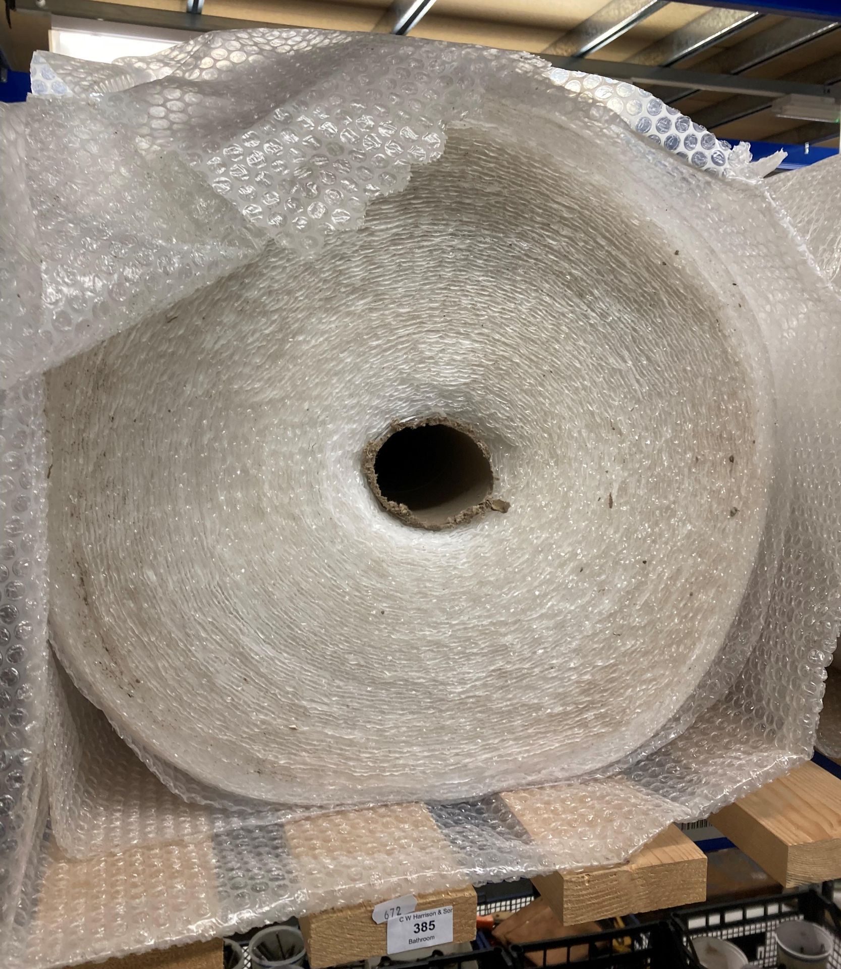 Large roll of bubble wrap (saleroom location: TOP T01)